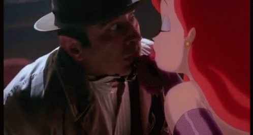 Jessica Rabbit Kissing Eddie Valiant GIF