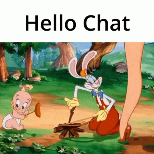 Jessica Rabbit Hello Chat GIF