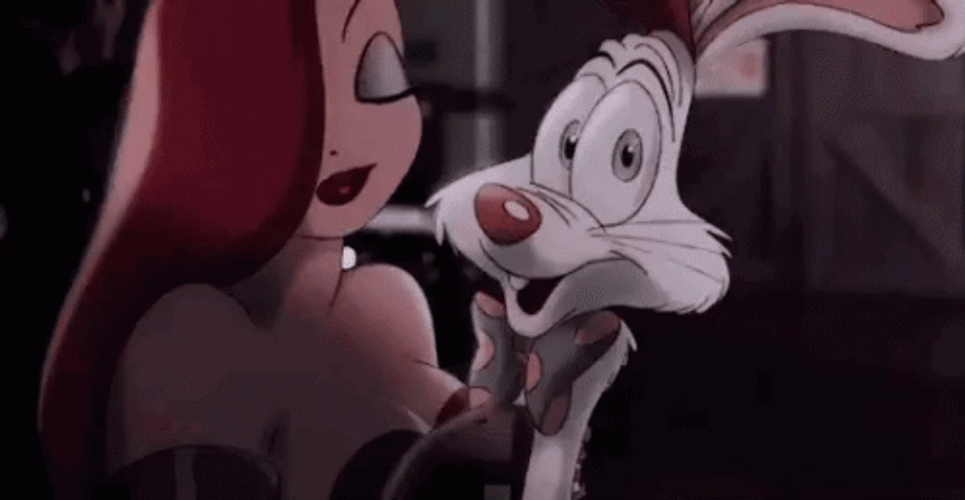 Jessica Rabbit Hugging Roger Rabbit GIF