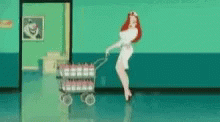 Jessica Rabbit Pushing Stoller GIF
