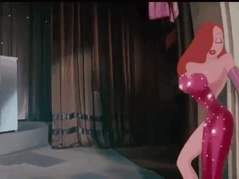 Jessica Rabbit Wall Dance GIF