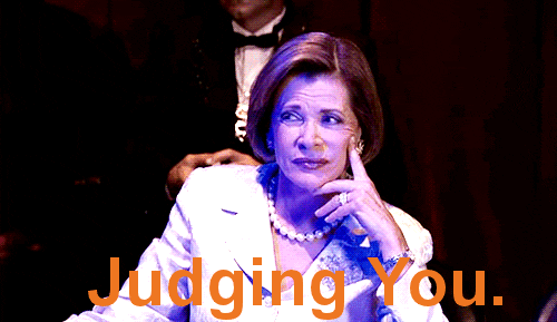 Jessica Walter Judging And Watching GIF