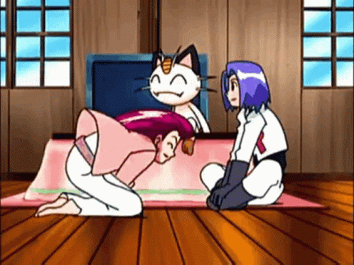 Jessie and James Fighting in Pokémon