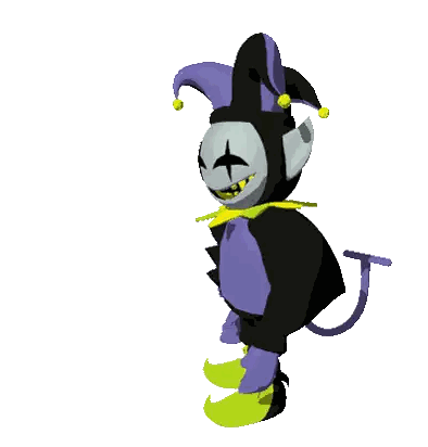 Jester Costume Character Pointing