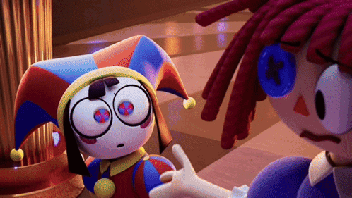 Jester Hat Cartoon With Button Eyes Talking