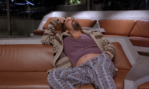 Jesus Big Lebowski Slacking On Couch GIF