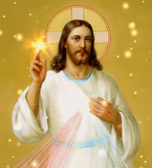 Jesus Christ Two Finger Blessing GIF