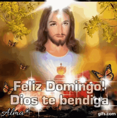 Jesus Feliz Domingo Dios Te Bendiga GIF