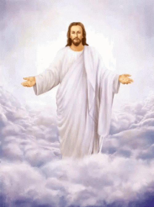 Jesus In The Clouds Of Heaven GIF
