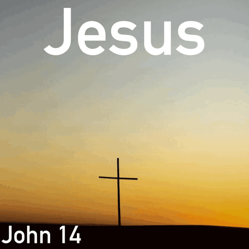 Jesus John 14 Cross Poster