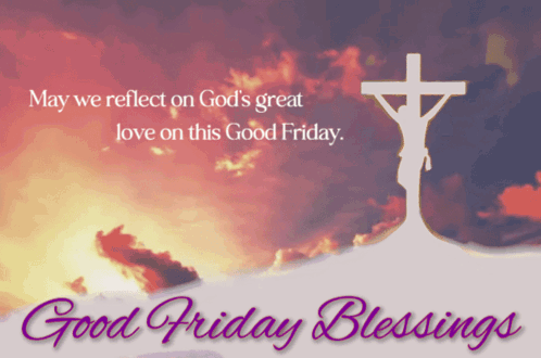 Jesus On Cross Good Friday Reflect God's Love GIF
