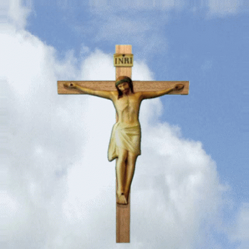 Jesus On Cross In The Sky GIF