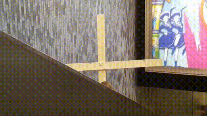 Jesus Parody Carrying Cross Funny Stuck Ceiling GIF