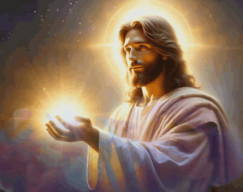 Jesus With Glowing Halo