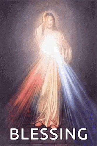 Jesus With Light Shining From Chest GIF