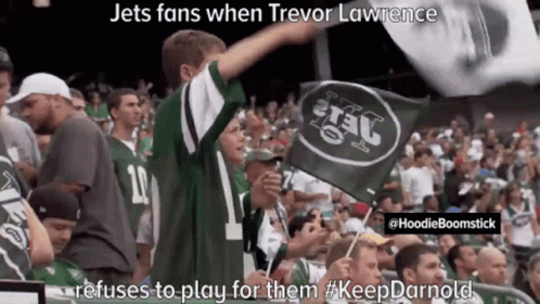 Jets Fans When Trevor Lawrence Refuses to Play for Them Keep Darnold