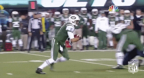 Jets Players Falling Down GIF