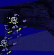 Jevil Dance Bounce Around GIF