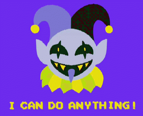 Jevil Deltarune Glitch I Can Do Anything GIF