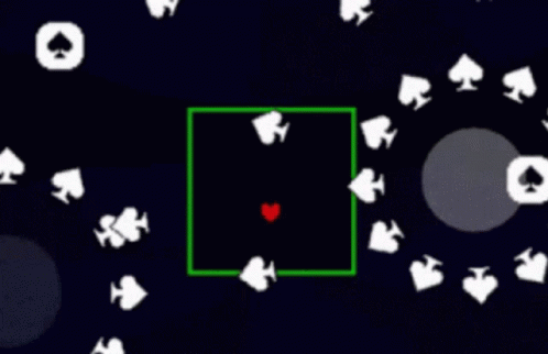 Jevil Deltarune Heart Spades Spread GIF