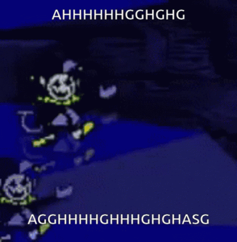 Jevil Deltarune Revolving Ahh Agh GIF