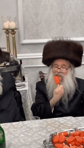 Jew Old Guy Eating GIF