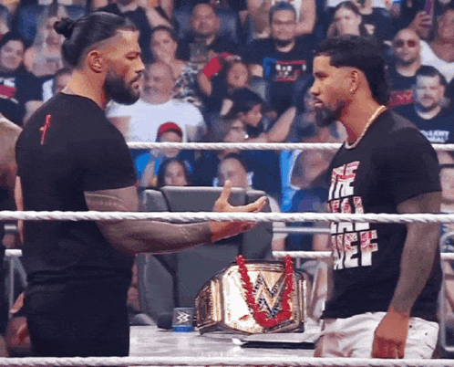 Jey Uso And Roman Reigns Agreement GIF