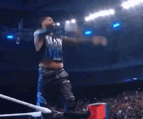 Jey Uso Hyping The Crowd GIF