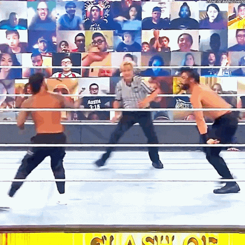 Jey Uso Kicks In The Face GIF