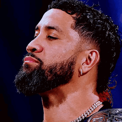 Jey Uso Listening Intently GIF