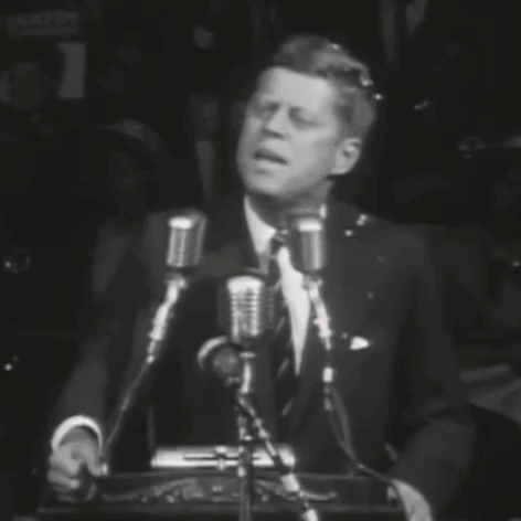 Jfk Showing Intense Emotion GIF
