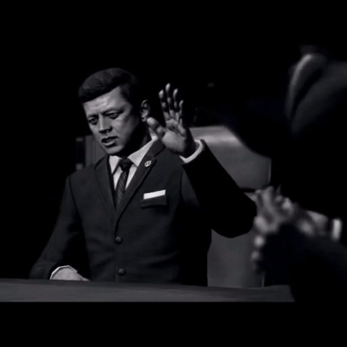Jfk Telling To Stop GIF