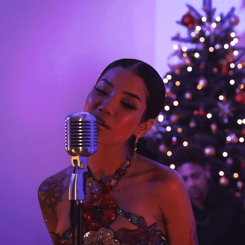 Jhene Aiko Singing Christmas Song GIF