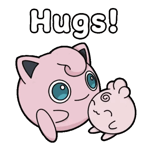 Jigglypuff and Baby Jigglypuff Hug