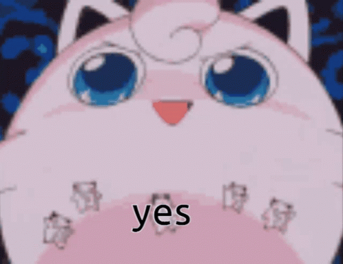 Jigglypuff Cute Yes Reaction GIF
