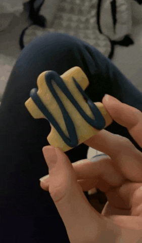 Jigsaw Puzzle Piece Shaped Cookie GIF