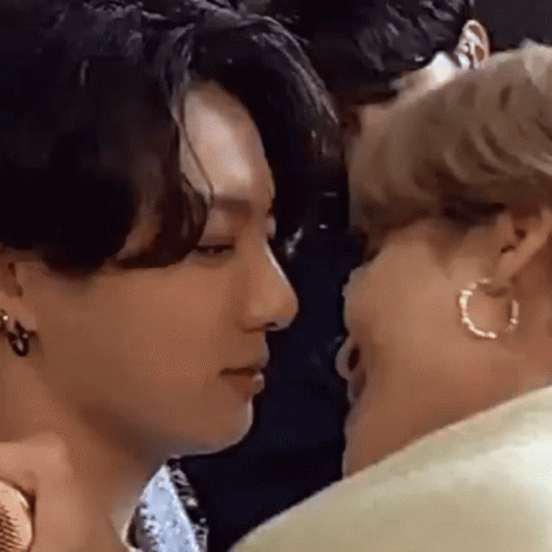 Jikook Almost Kissed GIF