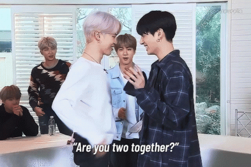 Jikook Are You Two Together GIF