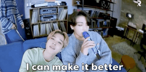 Jikook Enjoying & Singing Together GIF