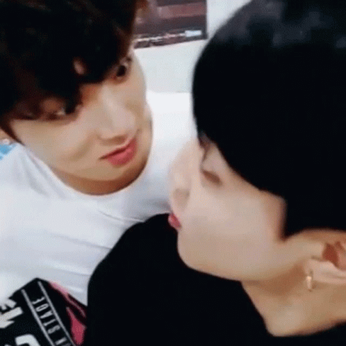 Jikook Hilarious Staring GIF