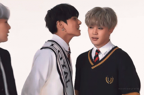 Jikook Jungkook Teasing Jimins Ear GIF