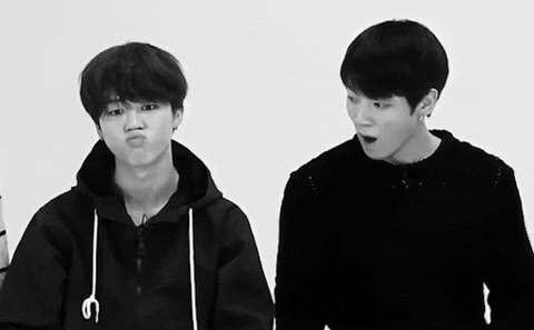 Jikook Yawning & Pouting GIF