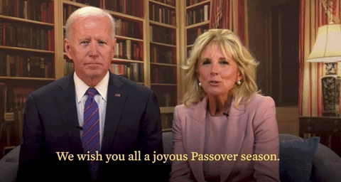 Jill & Joe Biden Passover Greeting GIF
