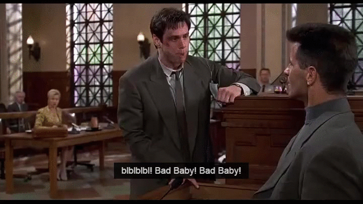 Jim Carrey Bad Baby Funny Faces GIF