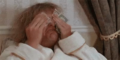 Jim Carrey Crying With Money GIF