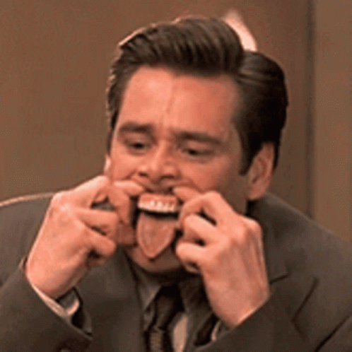 Jim Carrey Funny Weirdo Face GIF