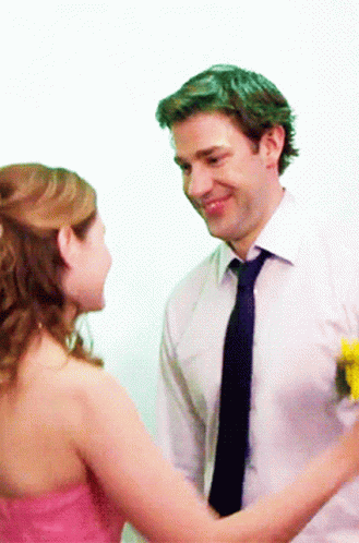 Jim Halpert And Pam Romantic Couple GIF