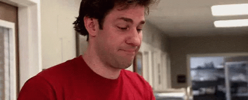 Jim Halpert The Office Cute Smile GIF