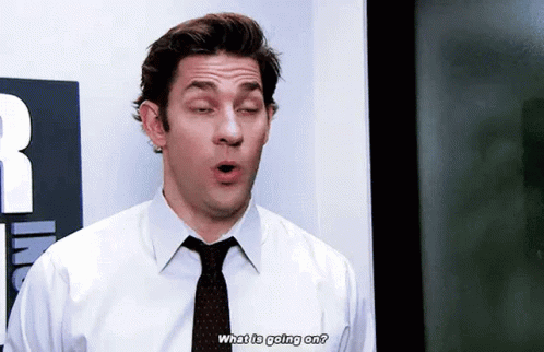 Jim Halpert The Office Head Shake GIF