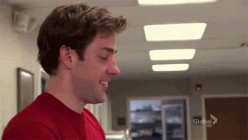 Jim Halpert The Office Laugh Confused GIF